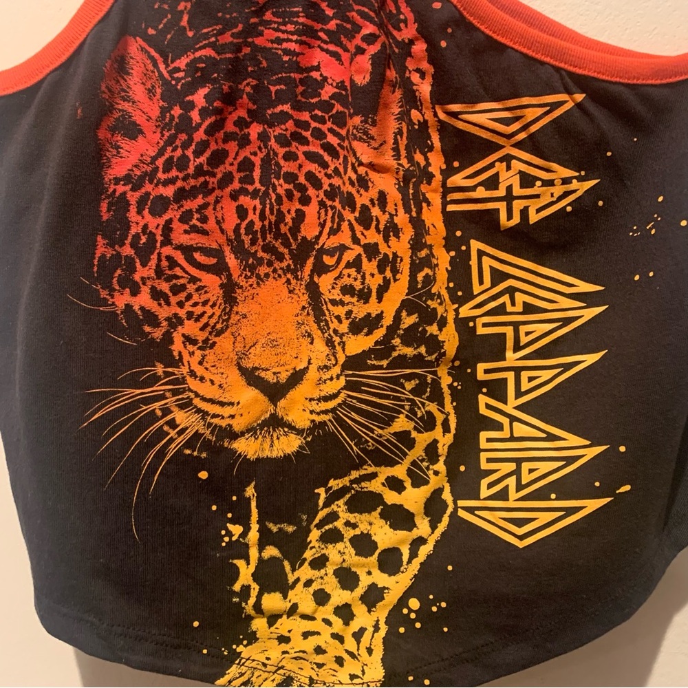 Def Leppard NWT Graphic One Shoulder Tank Top